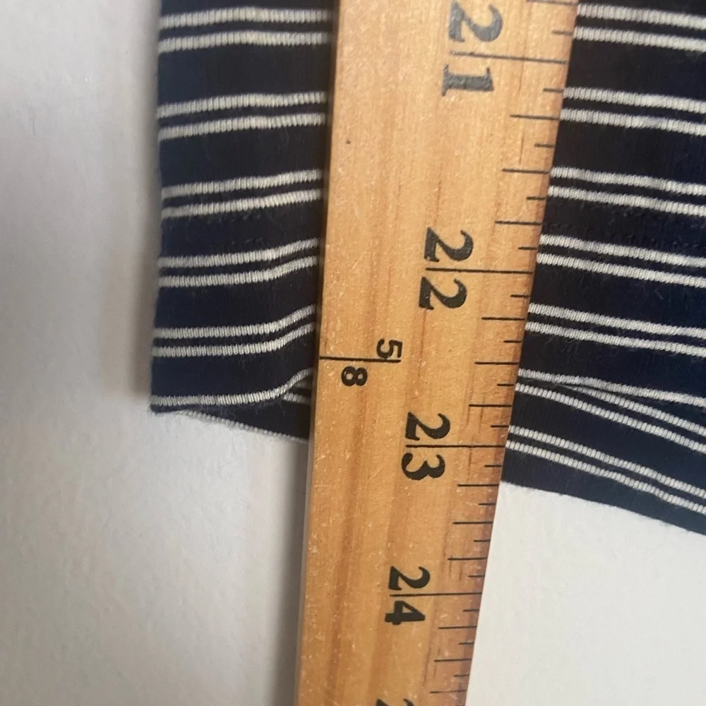 Soma Women's Pull On Lounge Pajama Pants Sz‎ M Stripes Blue & White Side Pockets
